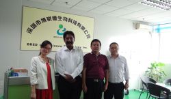 印度Cryocell India Pvt Ltd的Mr. Sehgal来博锐德参观